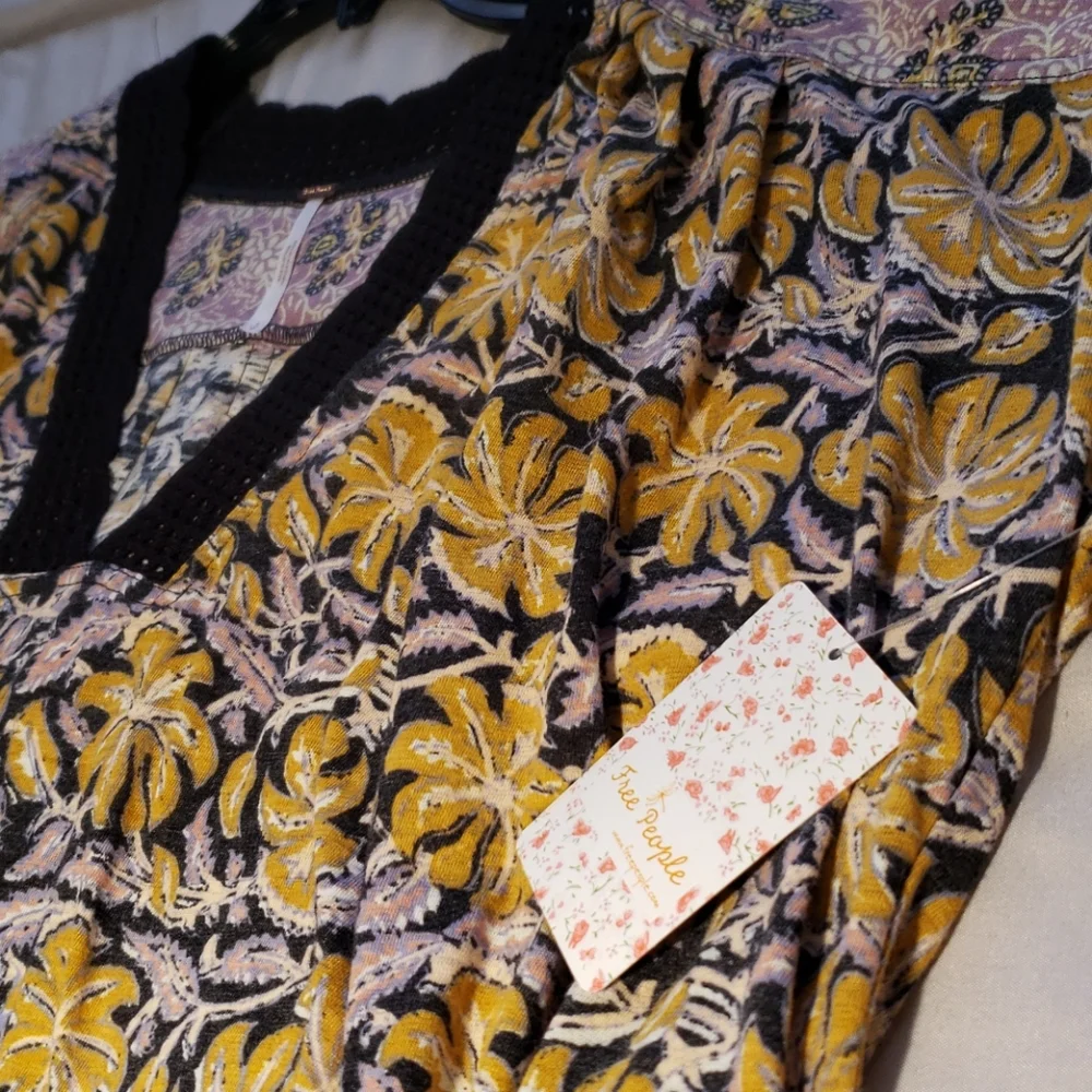 Free People Leilani Floral Black Combo